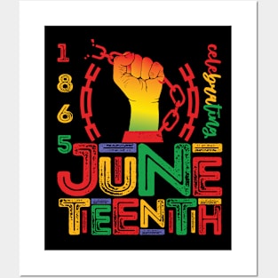 Juneteenth 1865 Independence Black History Month Freedom Day Posters and Art